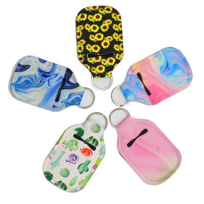 China Household Products Fashion New Neoprene Sleeve Tool Hand Sanitize Disinfectant Liquid Bottle Holder Set for sale