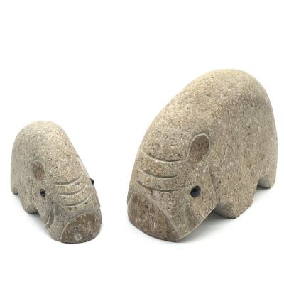 China China Wholesale Retail Outdoor Garden Carving Ornaments Natural River Pebble Stone Hand Carving Frog Dragonfly Butterfly Snail for sale