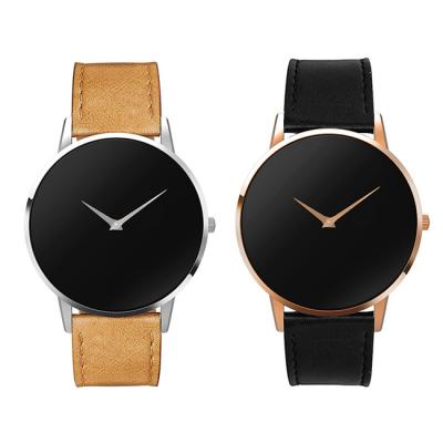 China Power Reserve Design Popular Minimalist Leather Brand Custom Watch for sale