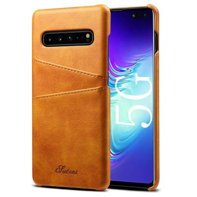 China 100% High Quality Eco-friendly Luxury Cell Phone Case Leather Phone Case Covers For Samsung Galaxy S10e S10plus S10 5G Back Case Cover for sale