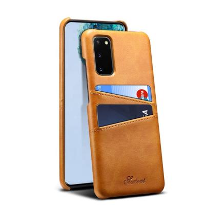 China SUTENI Accessories Eco-friendly Luxury Cell Phone Cases Leather Case Cover With Card Socket For Samsung Galaxy S20 20plus 20Ultra Case for sale