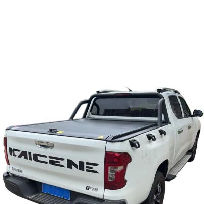 China Hot Selling Sports Aluminum Alloy Tonneau Cover Roller Flap Retractable Cover Take Up Bed Cover For Changan KAICENE F70/Hunter for sale