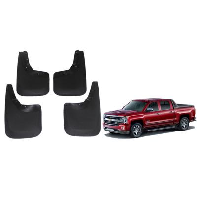 China Wholesale Custom Silverado Logo Wear-Resistant And Anti-Corrosion Mud Flaps Guard Mud Damper Fins For Pickup Cars for sale