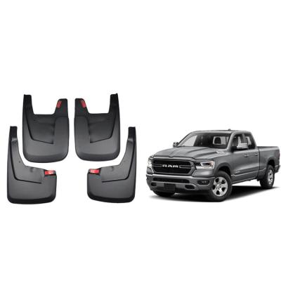 China Custom Car Mud Pickup RAM1500 2500 Mud Damper Fins Exterior Wear Resistant and Anti-Corrosion Plastic Car Part 4pcs Mud Flaps Splash Guard for sale