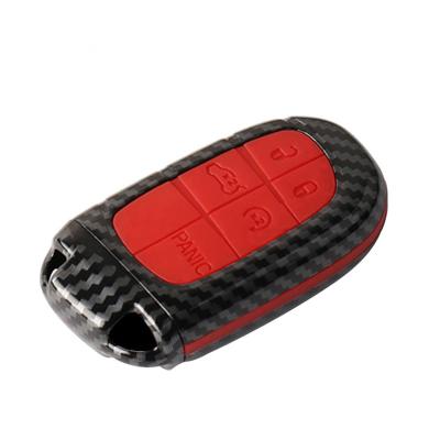 China Waterproof Silicone Button 2022 ABS Key Fob Car Key Shell Cover For Chrysler 300 200 Dodge Charger Challenger Durango Journey Dart for sale