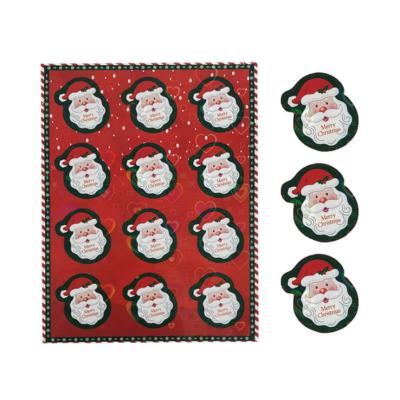 China Waterproof Custom Printing Christmas Envelope Sealing Merry Christmas Sticker Labels for sale