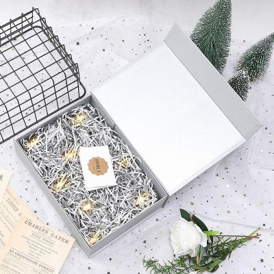 China Recycled Materials Wholesale Custom Wrapping Gift Box Set Packaging With Ribbon For Gift Wrapping for sale