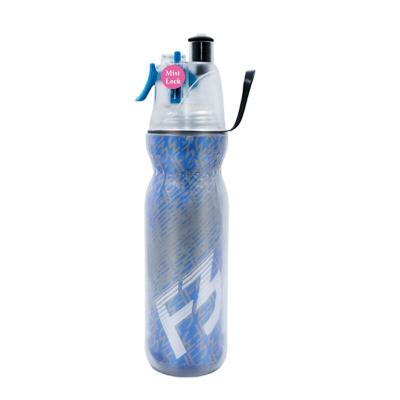 China Sustainable Sports Spray Cup Outdoor Kettle Summer Cooling Plastic Spray Water Bottle for sale