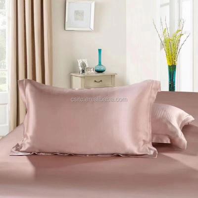 China Mulberry Silk Satin Bedding Set Bed Set Non-Toxic Luxury Pure Dyed Silk Rose for sale