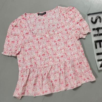 China Cnstocklots direct imported anti-static wholesale dress stock crop tops bulk brand new shein cheap mix T-shirts stock clothes bulk bullets for sale