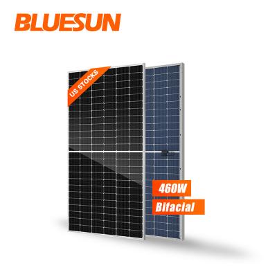 China Hot sale PV solar panel 460w doubleglass monocrystalline solar panel 460w home system mono solar panel in USA warehouse for sale