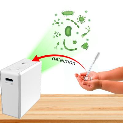 China Microbial Detector Bacteria Device Skin Bacteria Detection On Products Portable Test Kit Drinking Water Quality Meter Detector 60*60*20mm for sale