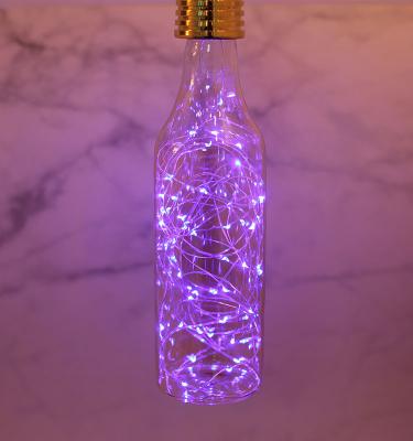 China Wholesale Purple Glass Beer Shaped RGB String LED Filament Lamp 1w E27 Energy Saving Decorative Pendant Lamp for sale