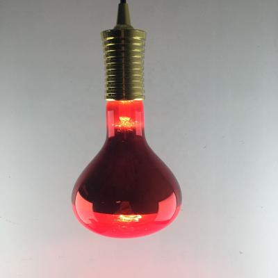 China Original Explosion-proof Glass Lamp 250W R125 E27 Red Red Infrared Light Bulb Heating Lamp for sale