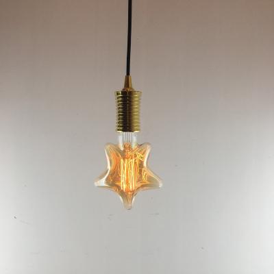 China Vintage Brass Tungsten 140MMx185MM Light Bulb 220V E27 24W 40W 60W Decorative Edison Shape Star Incandescent Lamp for sale