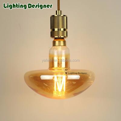 China Large Glass Mushroom LED Lamp Vintage Light Source 6W Pendant Lamp 220v-240v Dimmable Droplight for sale