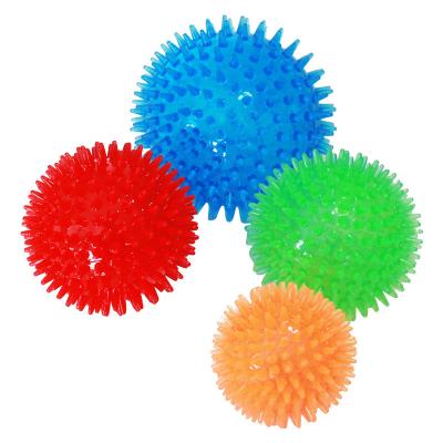 China Viable Dog Spike Ball Toys Pet Chewing Toy Dog Molar Bite Training Bouncy Squeaky Toy for sale