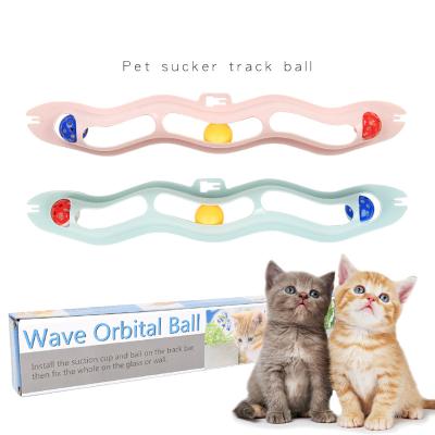 China Viable Ball Interactive Cat Toy Roller Cat Roller Ball Sucker Pet Vocal Toy for sale