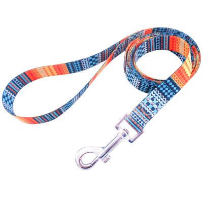 China Viable Custom Dog Leash Bright Colors Like Braided Printing Dog Leash Strap 1.2 Meters From Manufacturer for sale