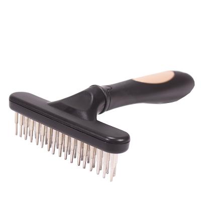 China Viable Wholesale Pet Cats and Dogs Open Knot Grooming Comb Pet Grooming Nail Rake Comb for sale