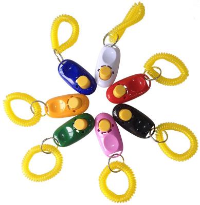 China Viable Multicolor Dog Training Bell Sounding Clicker Pet Sounding Clicker Trainer for sale