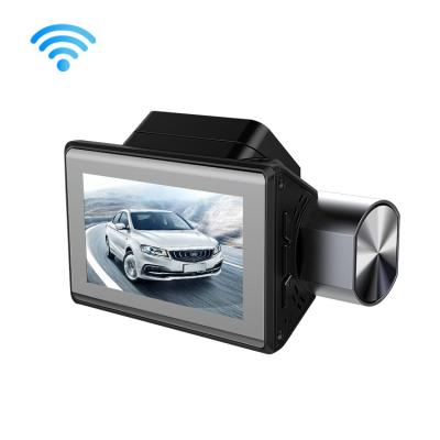 China Waterproof 360 Rotating Dual Lens Car Dvr Voice Control Dash AI Camera Car Camera Dash Cam Wireless Wifi Dash Cam for sale