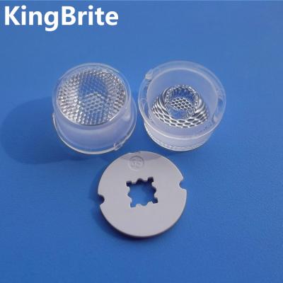 China 3535 led lens waterproof 35 degree 14mm PMMA 3535 led lens with tape for sale