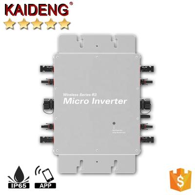 China KaiDeng Micro Inverter WVC1200 Grid Tie Inverter 120/230V 50/60Hz DC To AC 3 Phase High Efficient Hybrid Solar System 370*300*41.6mm for sale