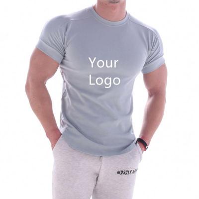 China Antibacterial Good Quality Dry Fit Men Short Sleeve T-shirt Fitness Clothing Compression Sports Gym Wear for sale