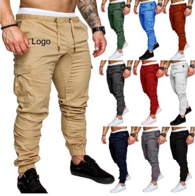 China Anti-wrinkle 2021 Most Popular Solid Color Cotton Men's Casual Pants Fashion Men's Slim Trousers for sale