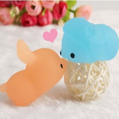 China 2021 Newest Leisure Glow In The Dark Kawaii Squishies Animal Cats Soft Squeeze Relaxing Toys for sale