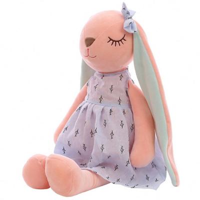 China New 45cm Children Mate Stuffed Soft Plush Sleeping Animal Plush Toys Cute Cartoon Long Ears Rabbit Doll for sale