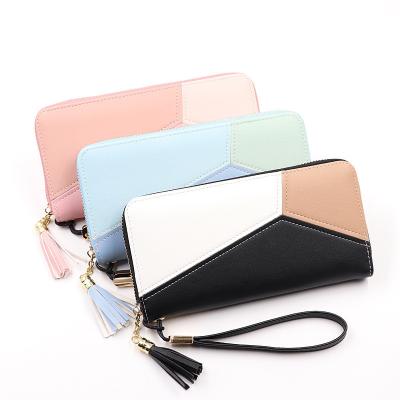 China Wholesale Women's Tassel Long Purse Simple and Elegant Korean Women's Wallet Purse Waterproof Filter Frame Purse for sale