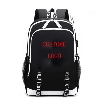 China Anti-theft Bag Luminous Audio Cotton Candy Around Top DJ USB Interface Earphone Jack Large Capacity School Laptop Backpack Custom for sale