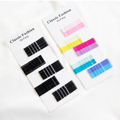 China Wholesale Hair Decoration Hairpin Side Clip Pan Head Ornaments Colorful Hair Clip Hair Bangs Clip For Grill for sale