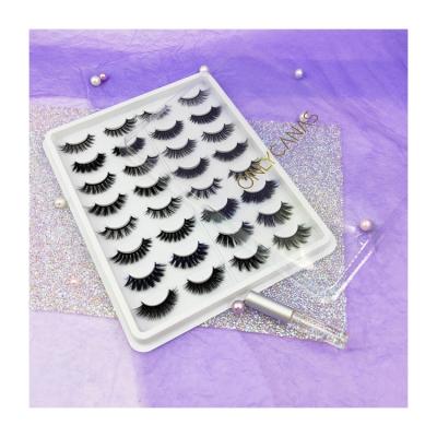 China Onlycanas Natural Crisscross Eye Lash Book Classic Magnetic Stripe Vegan Synthetic Hair Lashes Wholesale for sale