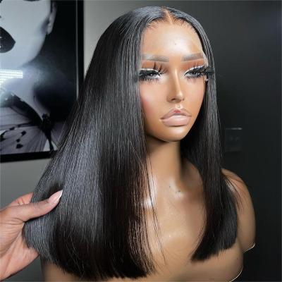 China Body Wave XBL Short Lead Wigs 8 Inch 16 Inch Bone Straight Hair Transparent Lace Glueless Virgin Hair Lead Wigs For Black Women for sale