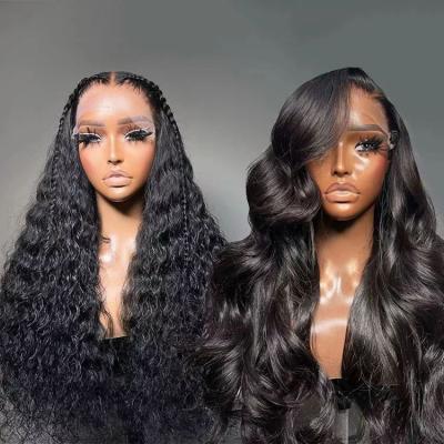 China Full Body Wave XBL 250% Density Body Wave Lace Front Wig 13x4 13x6 Thick Thin Lace Natural Raw Virgin Cuticle Aligned Hair Lace Wigs for sale