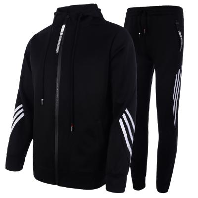 China Anti-Wrinkle Men's Autumn/Winter Polyester Men's Gym Training Tracksuits Fashion Running Sportswear Running Men's Hooded Regular Sleeve Unlined for sale