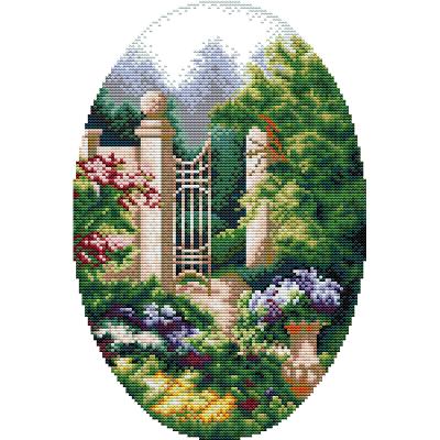 China Worldwide NKF Garden Corner DIY Craft 11ct14ct Counted Patterns Embroidery Sets for sale