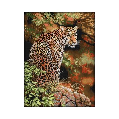 China Online Wholesale Animal Cross Stitch Kits Europe NKF Cheetah Style Animal Needlepoint Stitch Kits (2) for sale