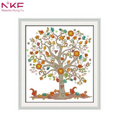 China Europe NKF Tree Lifestyle Giving Needlepoint Patterns Contemporary Cross Stitch Christmas Gift for sale