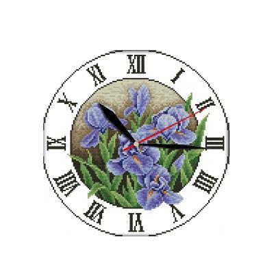 China Wholesale Europe NKF Iris Clock Face Embroidery Stitch Cross Thread Modern Kits Online Stores for sale