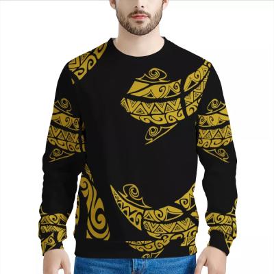 China Anti-Wrinkle Hot Sale Polynesian Tribal Print Mens Samoan Sweatshirts With Pocket Custom Mens Sweatshirts for sale