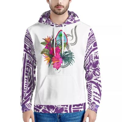 China 2021 Drop Shipping Polynesian Samoa Viable Tribal Patchwork Printed Teams Fashion Sweater Hoodies Custom Made Man's Plus Size Sweater Hoodies for sale