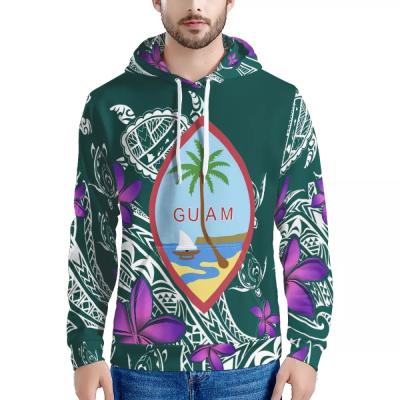 China Newest Viable Polynesian Samoa Tradition Tribal With Guam Custom Big Size Mens Fashion Sweater Hoodies Logo Design Ptinted Mens Hoodies for sale