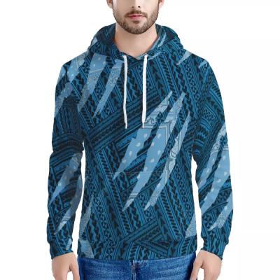 China Viable Hot Sale Polynesian Samoan Tribal With Paisley Pattern Style Mens Hoodies Custom Hoodies for sale