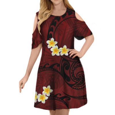 China 2021 New Arrived Custom Tribal Samoan Samoan Sweater Dress Anti-Wrinkle Design Casual Comfy Clothing for sale