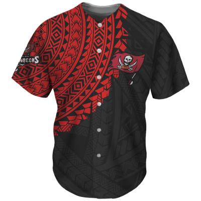 China Custom NFL Uniform Polynesian Tribal Apparel Team Knit Breathable Baseball Jersey 2021 Promotional High Quality Baseball Design for sale