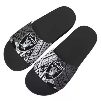 China Team Style Polynesian Samoan Samoan Tribal Pod NFL American Football Design Fashion Trend Tattoo Sandals Outdoor Anti-skid Slipper for sale